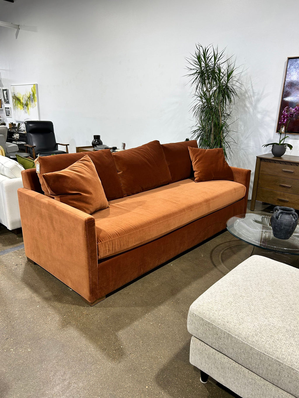 Scarlett 3-Seat Sofa - Rust - Image 7