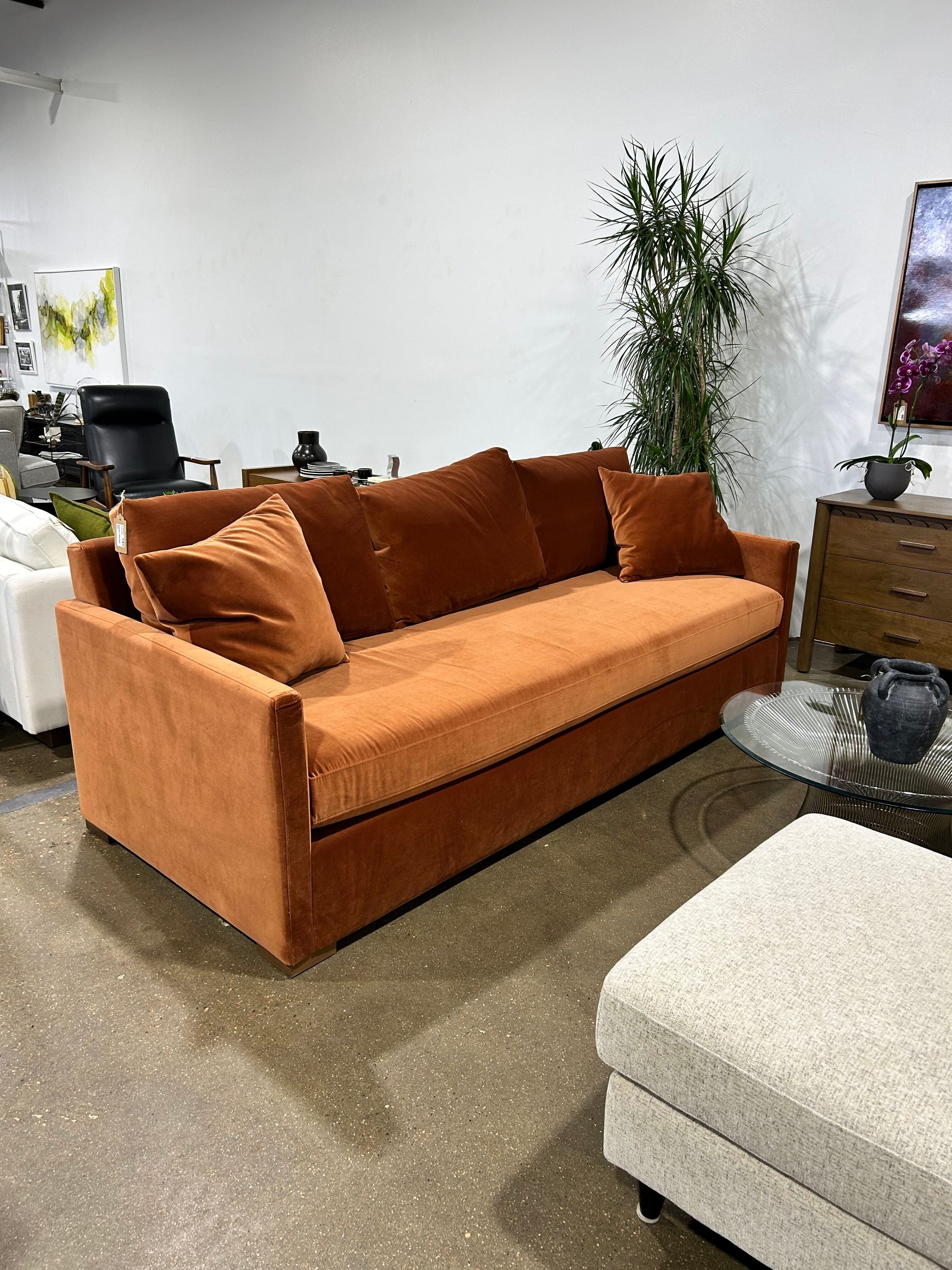 Scarlett 3-Seat Sofa - Rust - Image 7