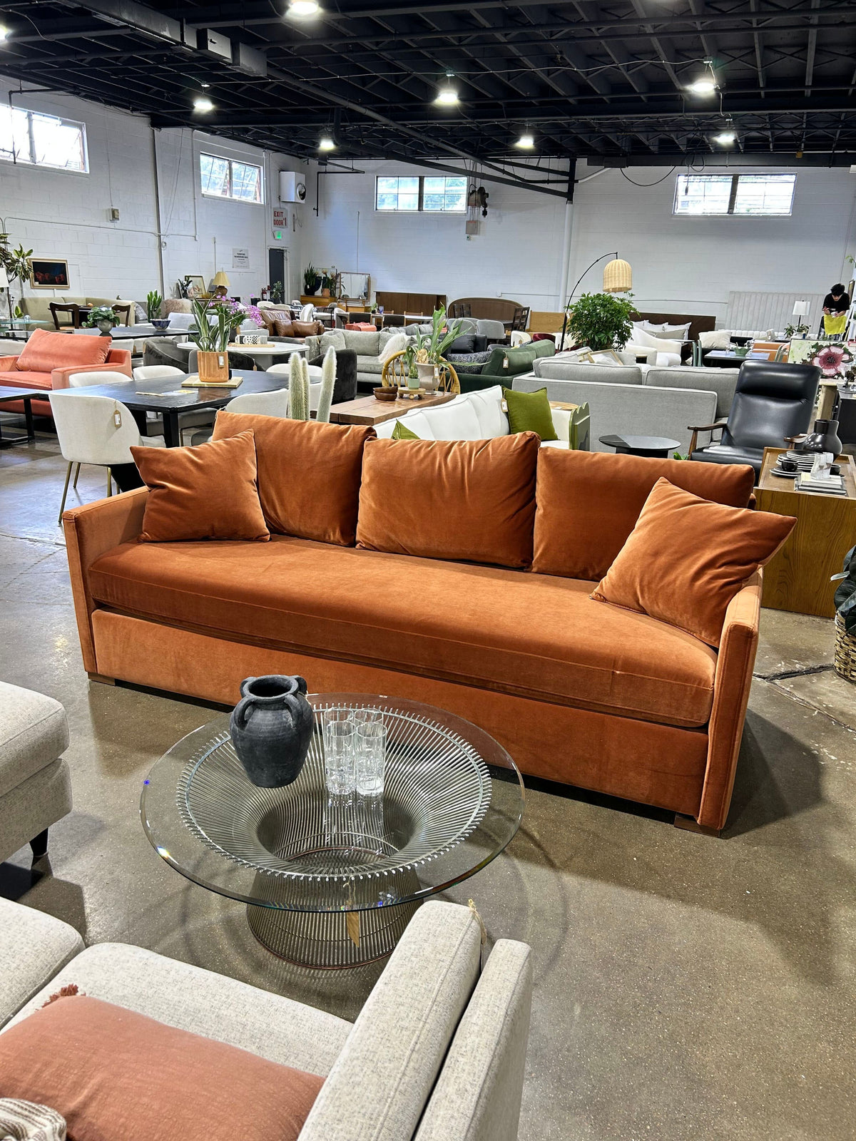 Scarlett 3-Seat Sofa - Rust - Image 3