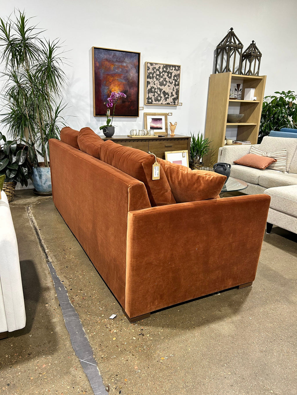 Scarlett 3-Seat Sofa - Rust - Image 5