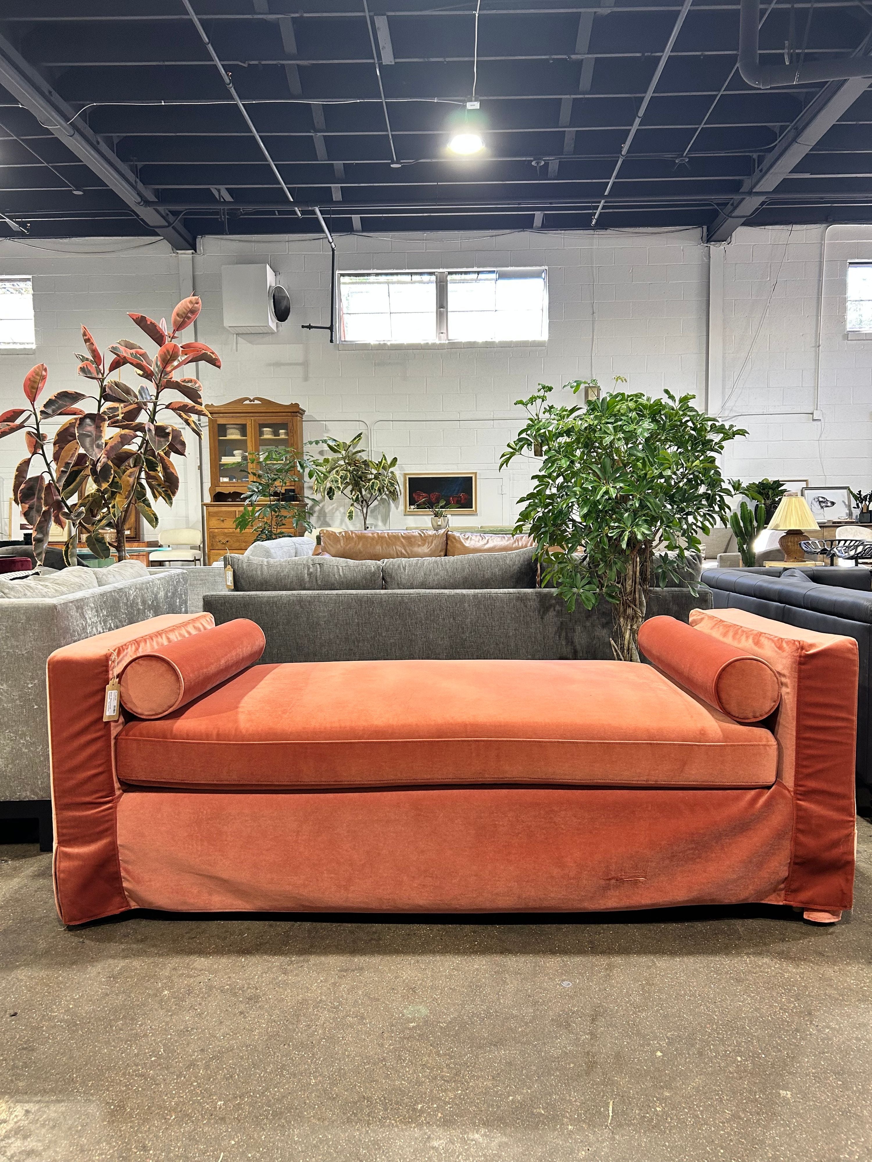 Sloan Slipcovered Daybed - Terracotta - Image 2