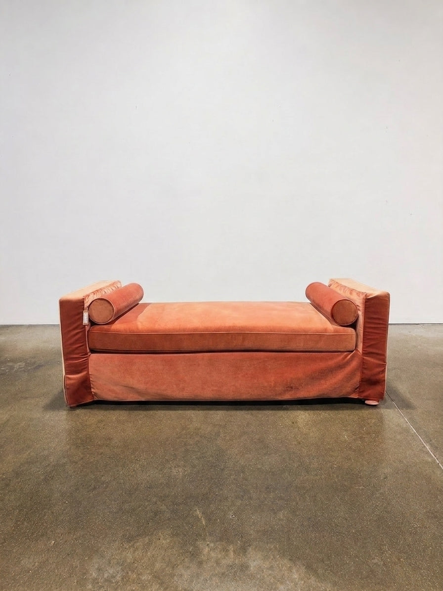 Sloan Slipcovered Daybed - Terracotta - Image 1