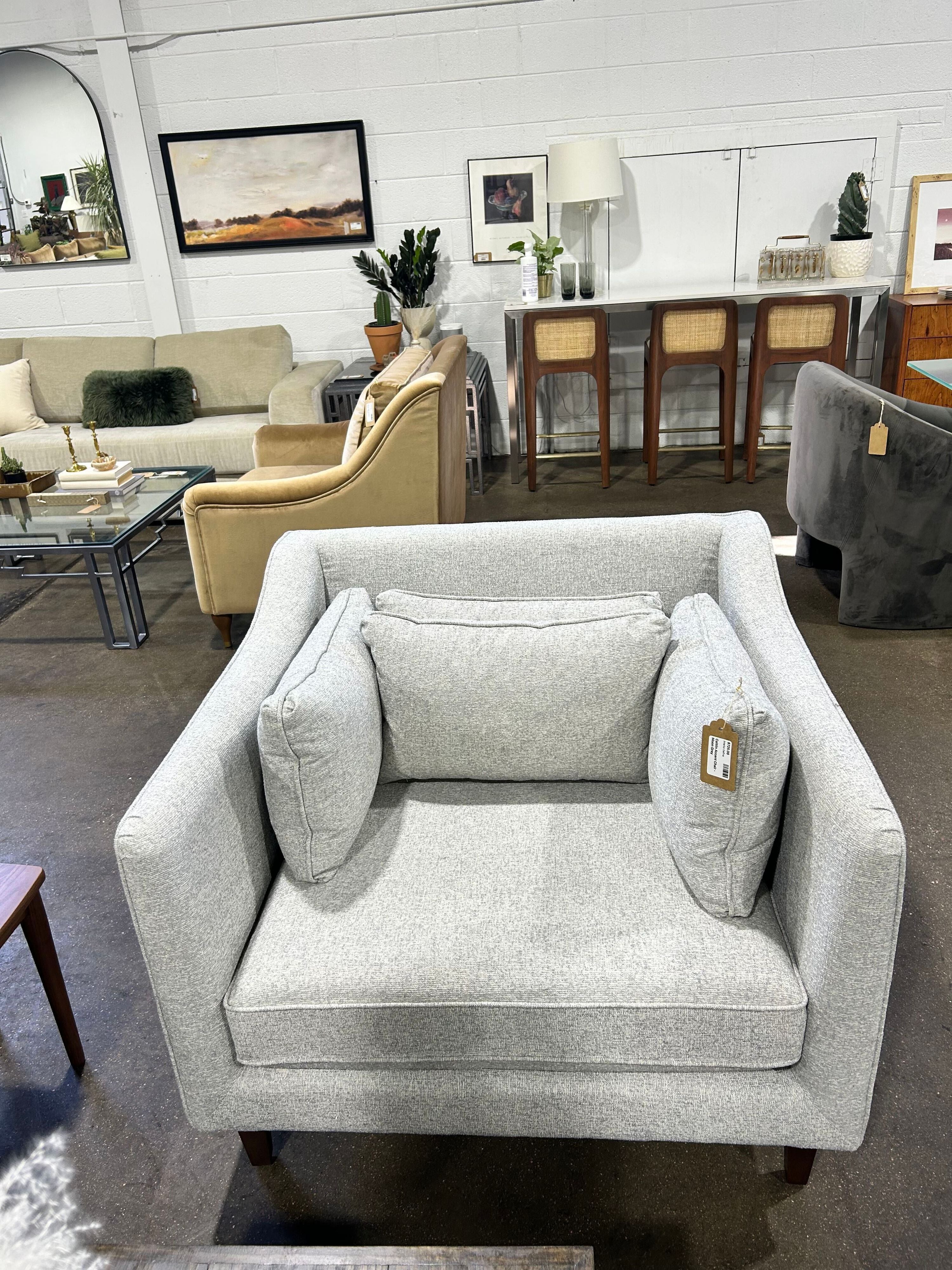 Caitlin Accent Chair - Moon Gray - Image 5