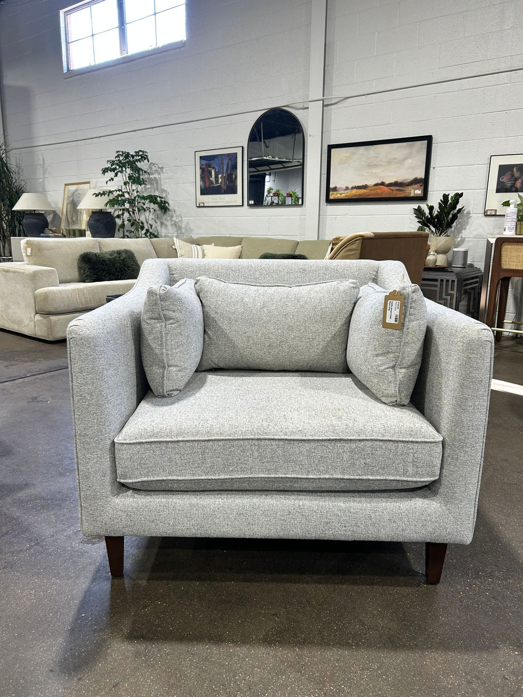 Caitlin Accent Chair - Moon Gray - Image 2