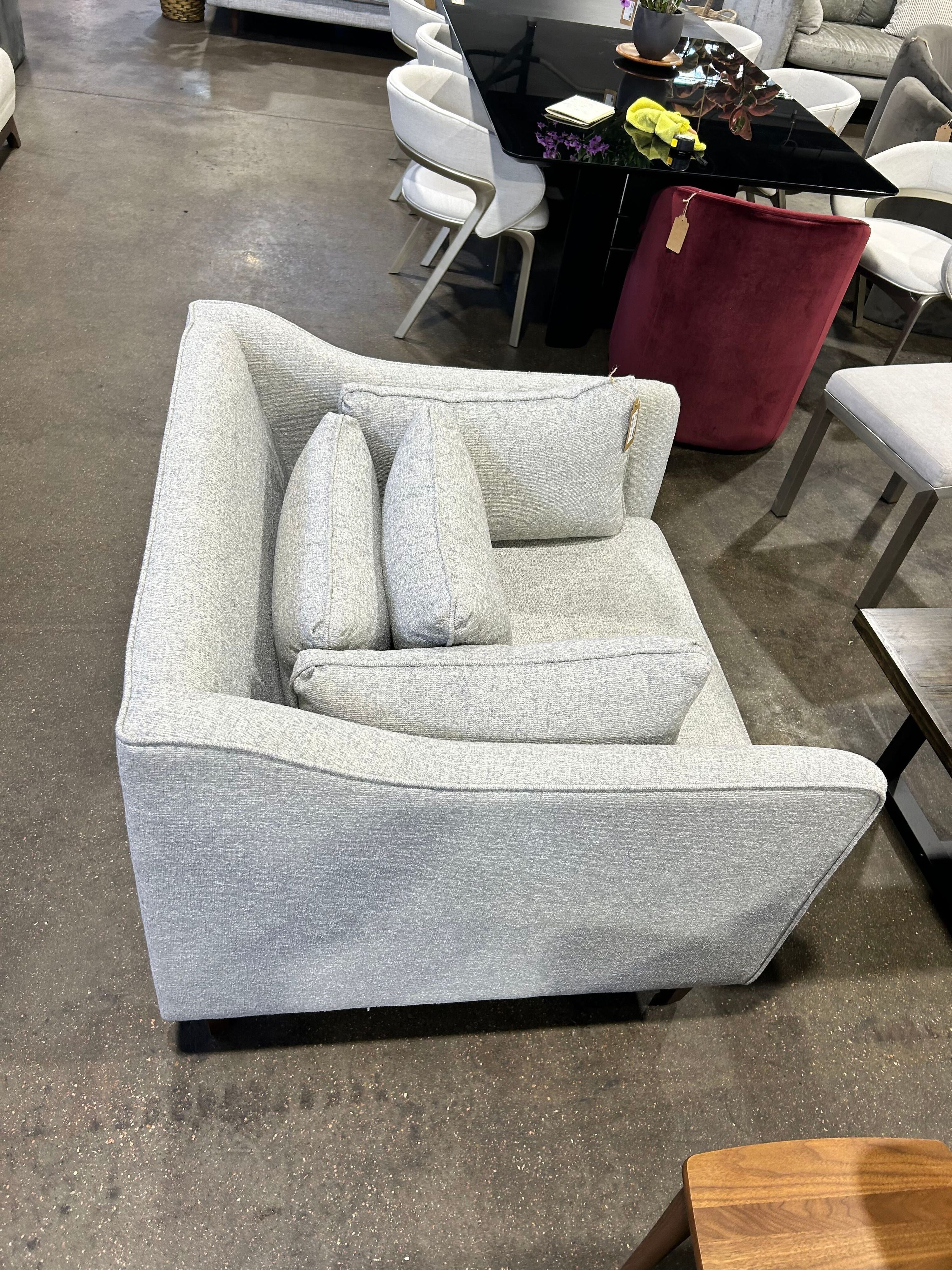 Caitlin Accent Chair - Moon Gray - Image 6