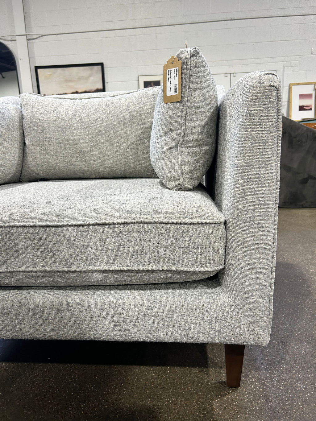 Caitlin Accent Chair - Moon Gray - Image 4