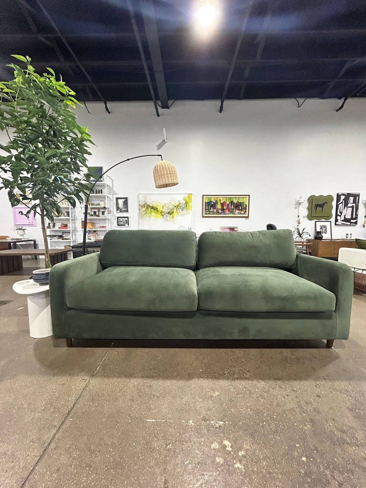 Vati 92" Velvet Sofa - Image 2
