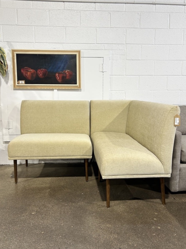 Dorian Upholstered Banquette - Tan - Image 1