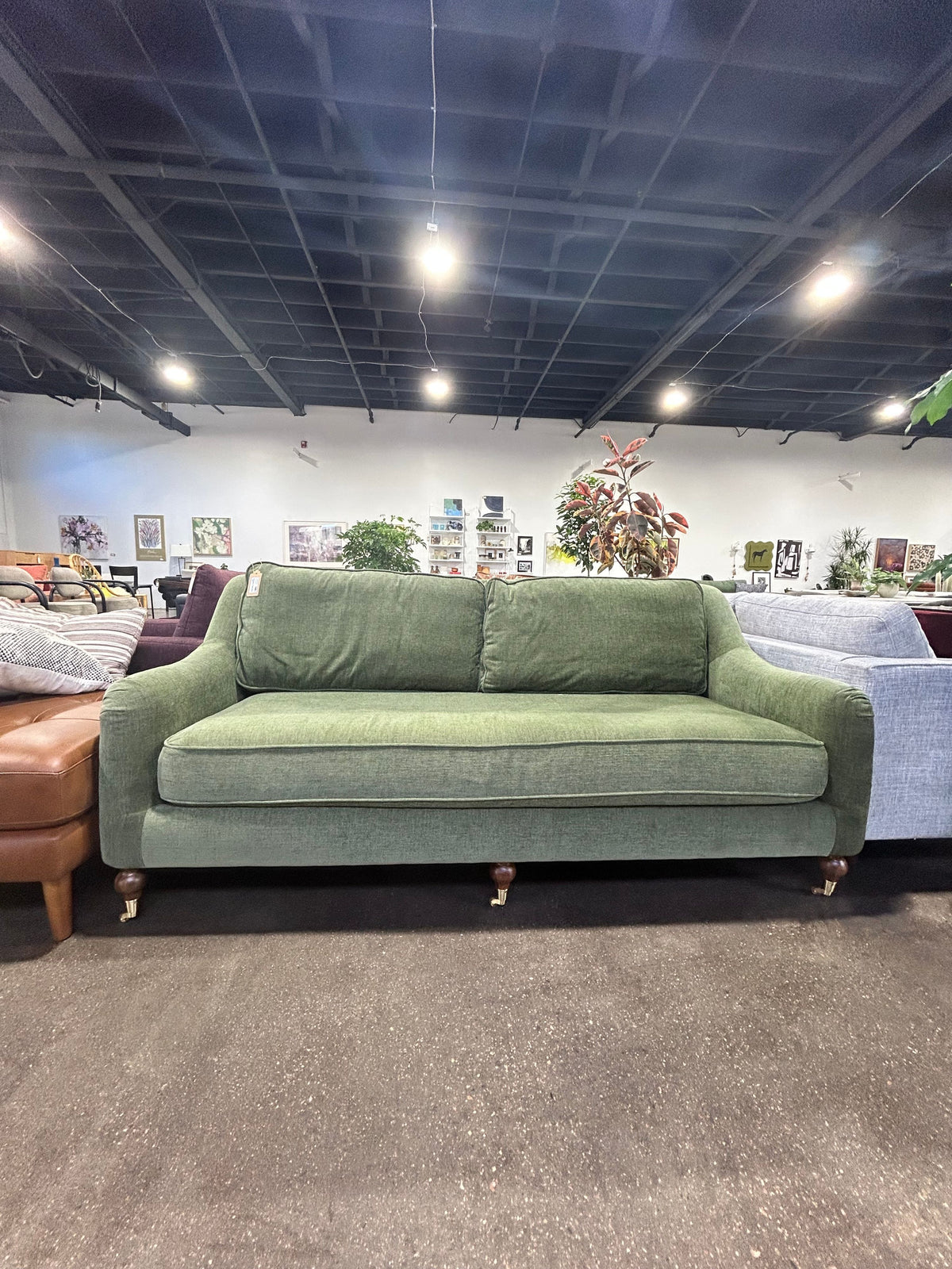 Alexander 2-Seat Sofa - Olive - Image 3