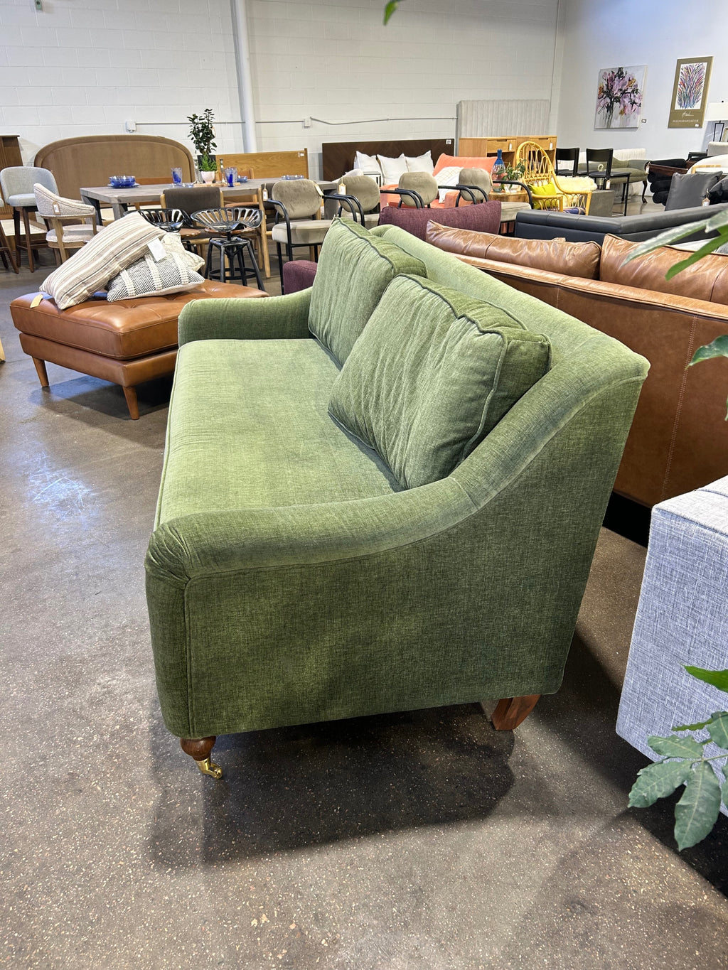 Alexander 2-Seat Sofa - Olive - Image 7