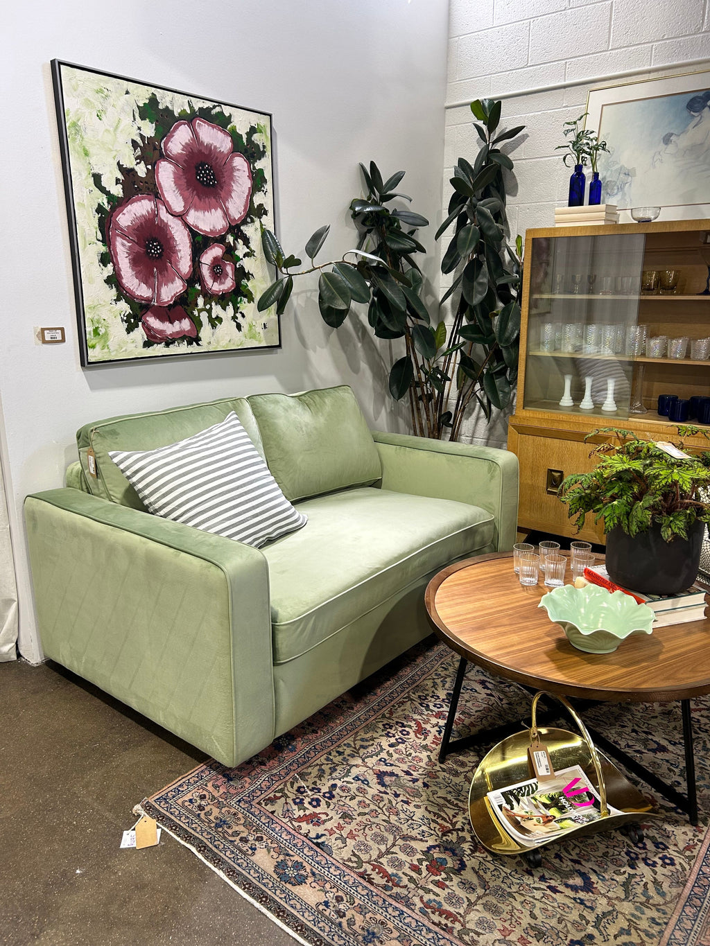 James Loveseat - Celadon Green - Image 2