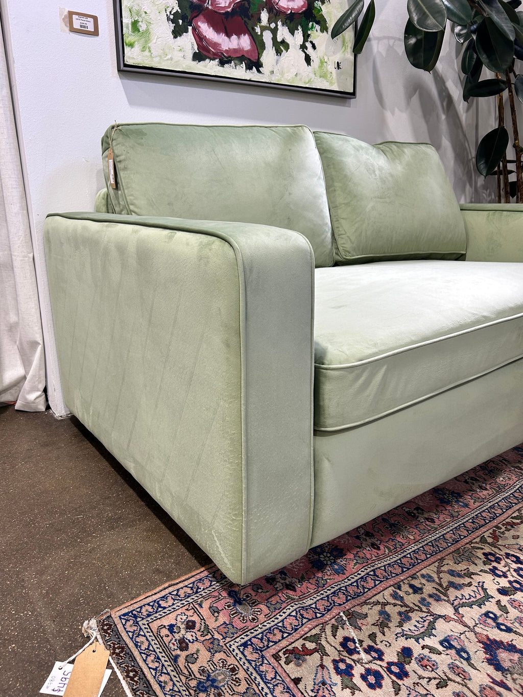 James Loveseat - Celadon Green - Image 5