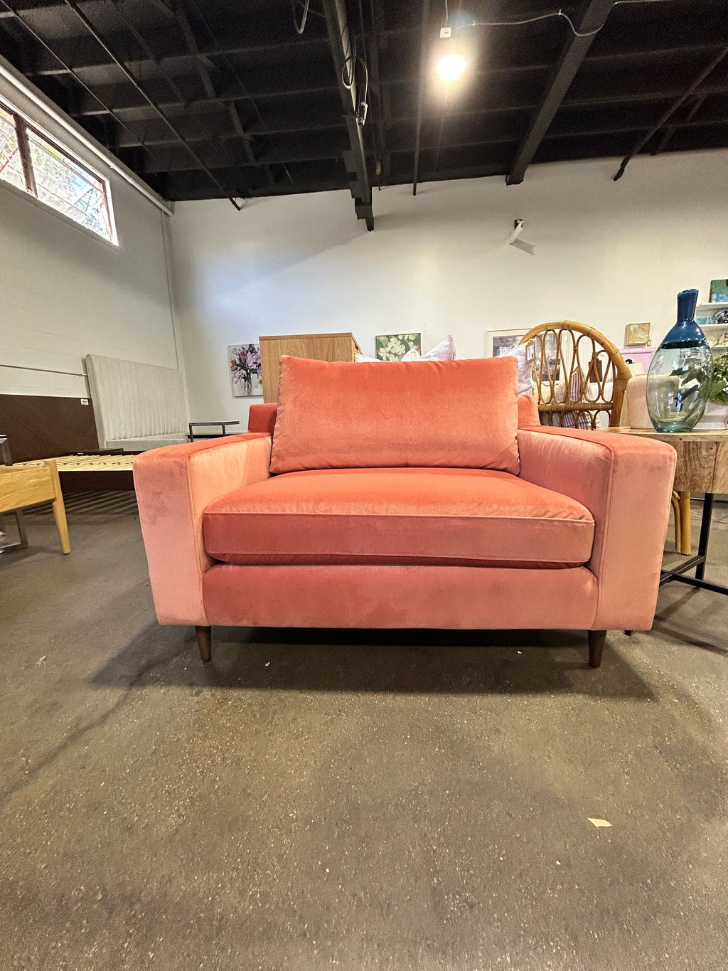 Sloan Chair and a Half - Coral - Image 6