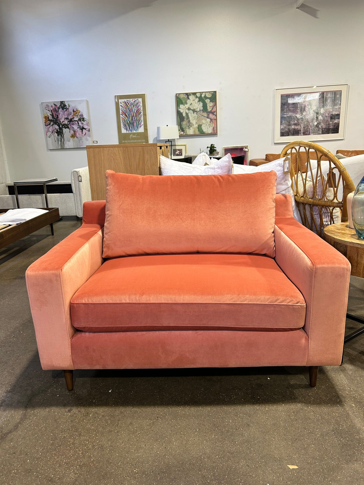 Sloan Chair and a Half - Coral - Image 3