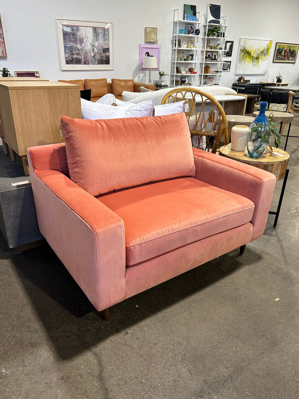 Sloan Chair and a Half - Coral - Image 2