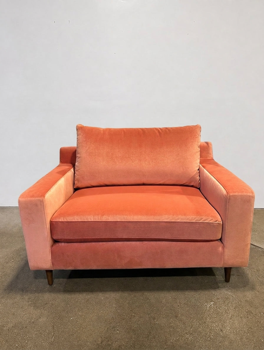 Sloan Chair and a Half - Coral - Image 1
