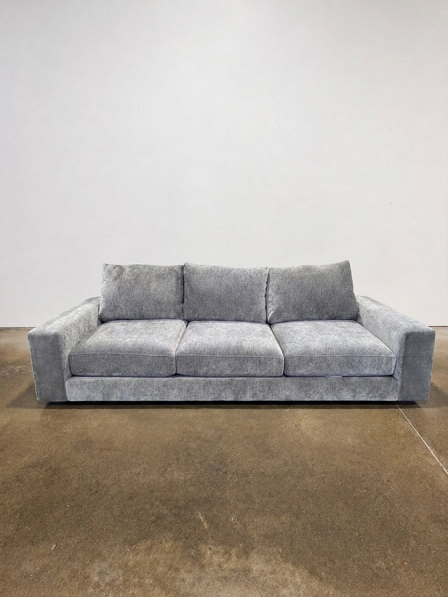 Saylor Wide Arm 3-Seat Sofa - Charcoal - Image 1