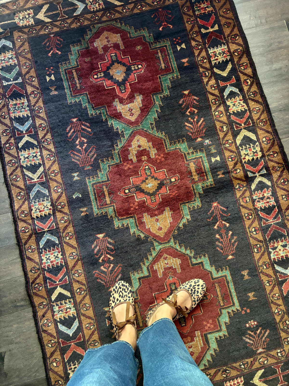 Golden Gal Rugs: Vintage Rug #256 - 6’2” x 3’9” - Image 1