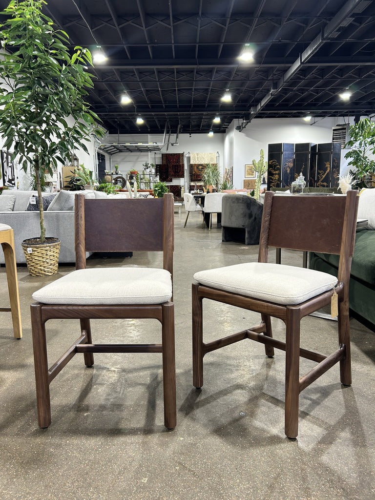 Avon Dining Chair- Maple, Walnut, Oat Woven - Image 2