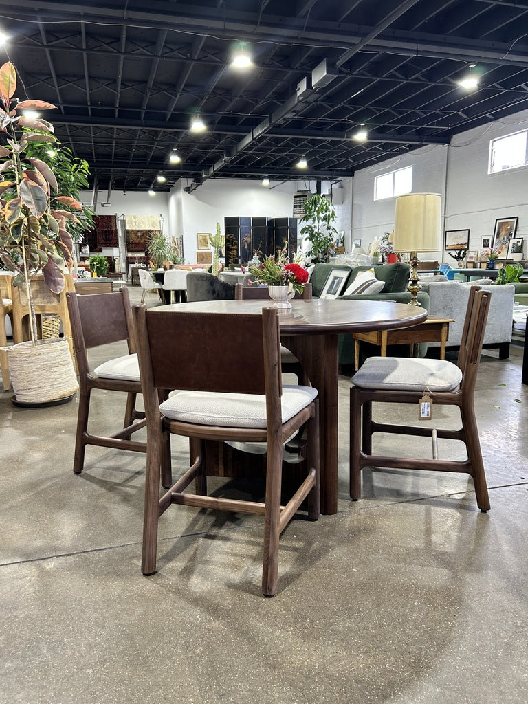 Avon Dining Chair- Maple, Walnut, Oat Woven - Image 3