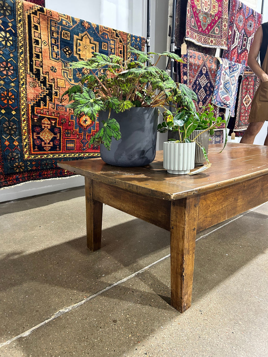 Rustic Wood Coffee Table - Image 3