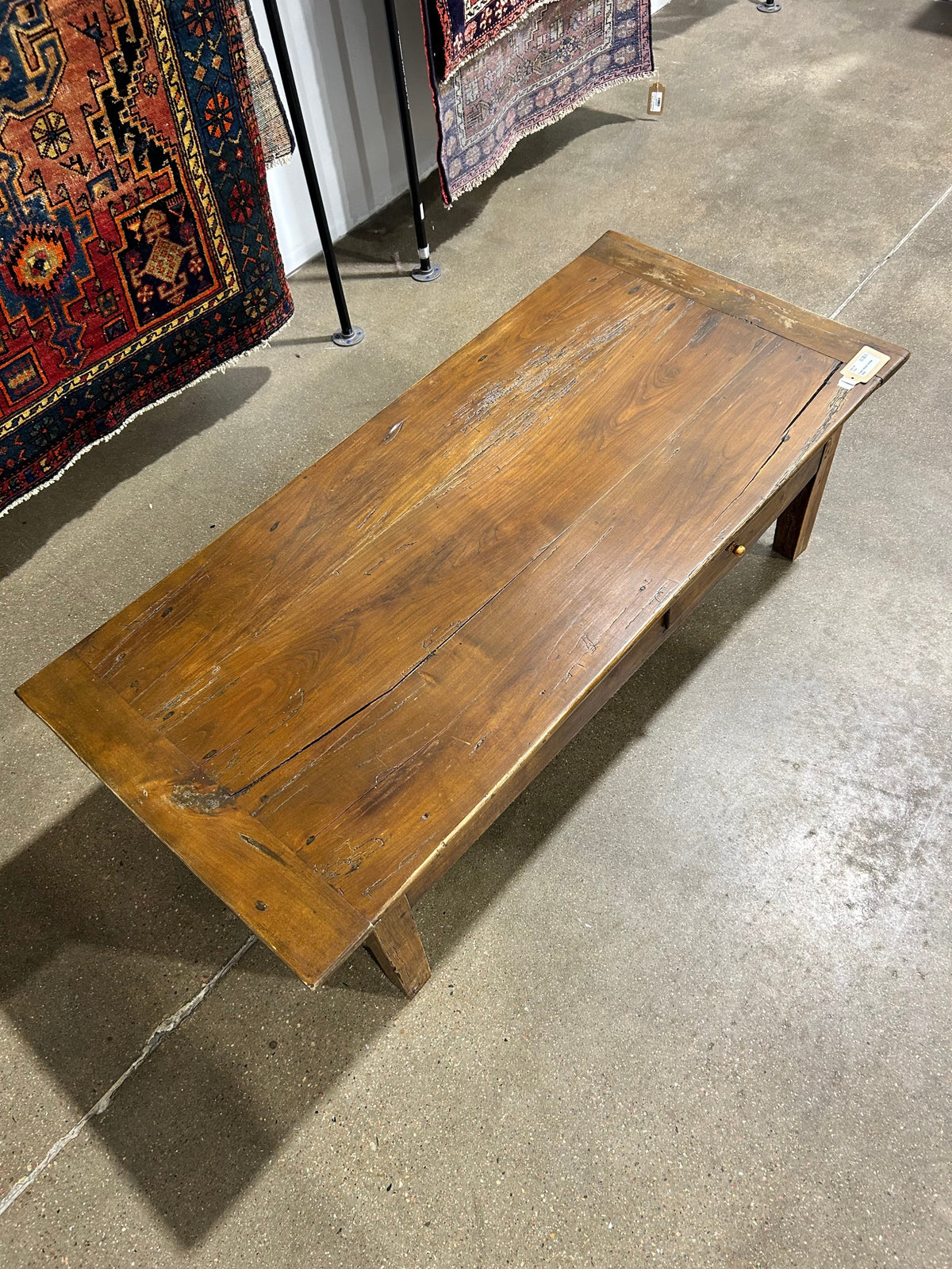 Rustic Wood Coffee Table - Image 6