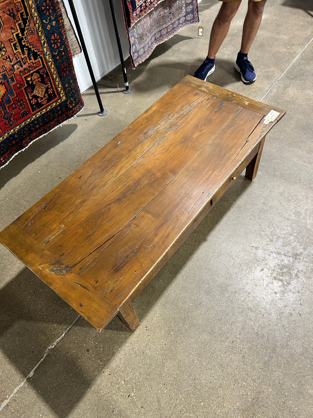 Rustic Wood Coffee Table - Image 7