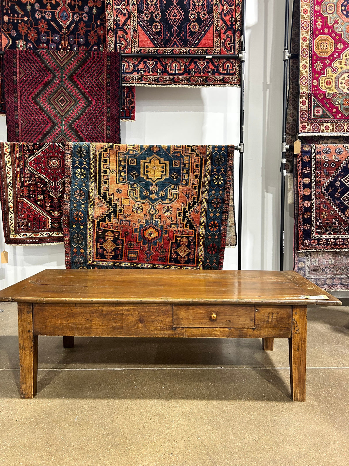 Rustic Wood Coffee Table - Image 4