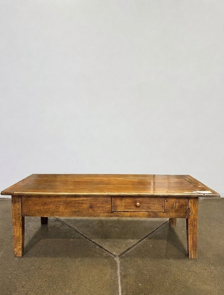 Rustic Wood Coffee Table - Image 1