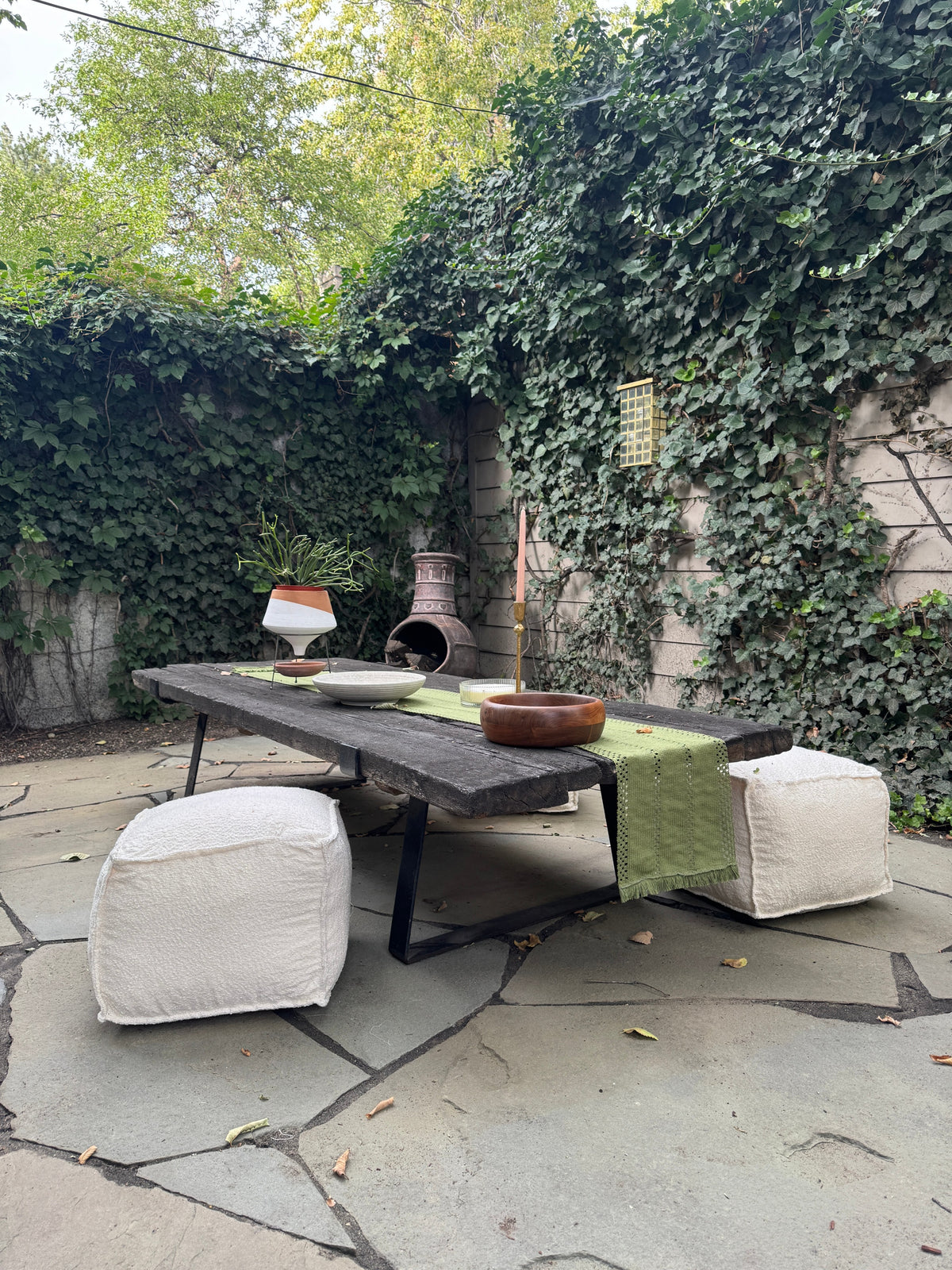 Rustic Wood Low Table - Image 4