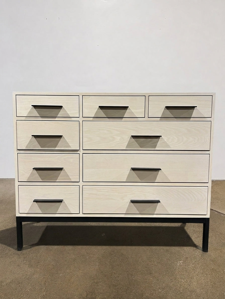 Alden 9 Drawer Dresser in Sand Stain on Ash - Image 1