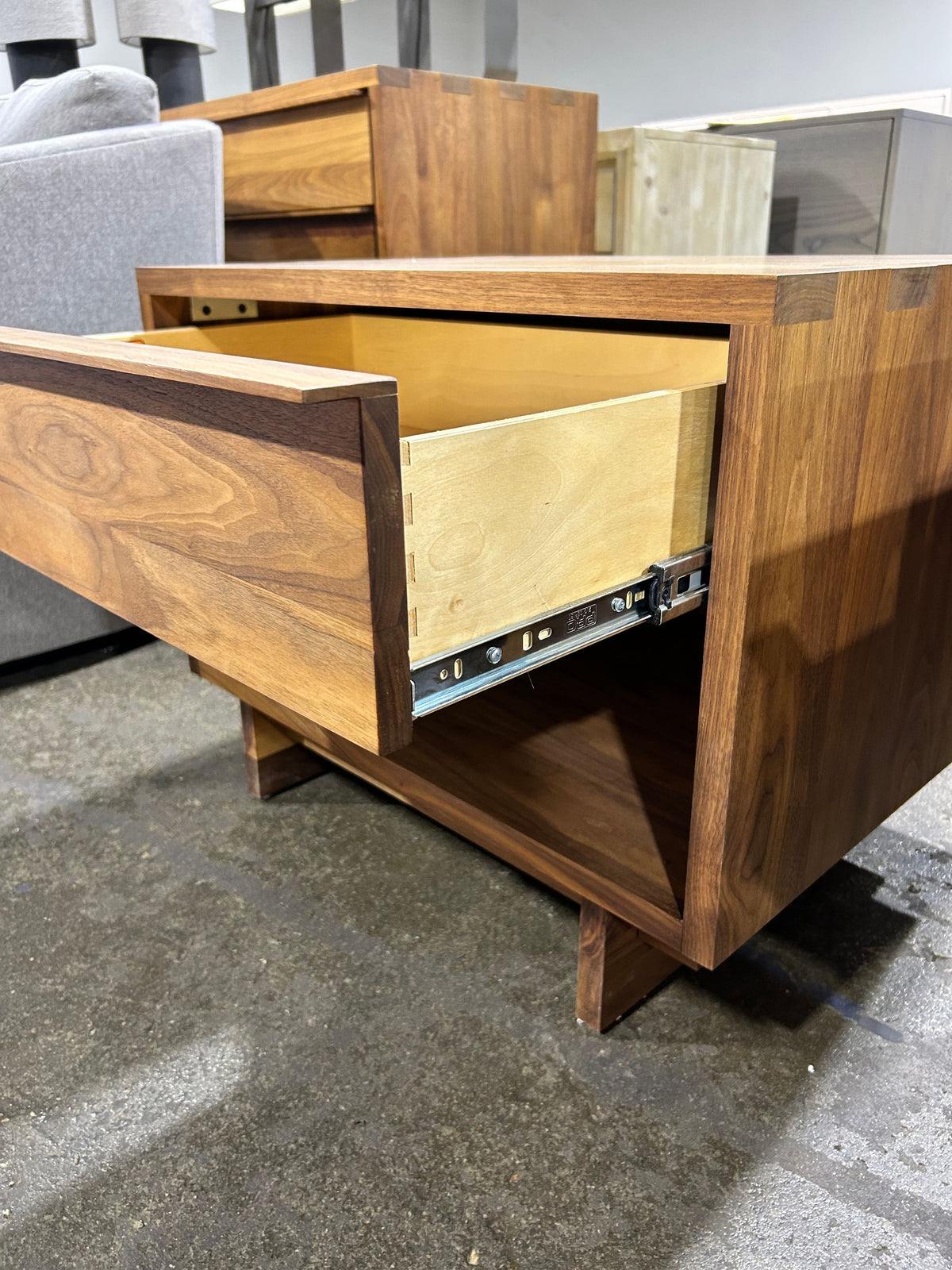 Anton Walnut Nighstand in Walnut - Image 6