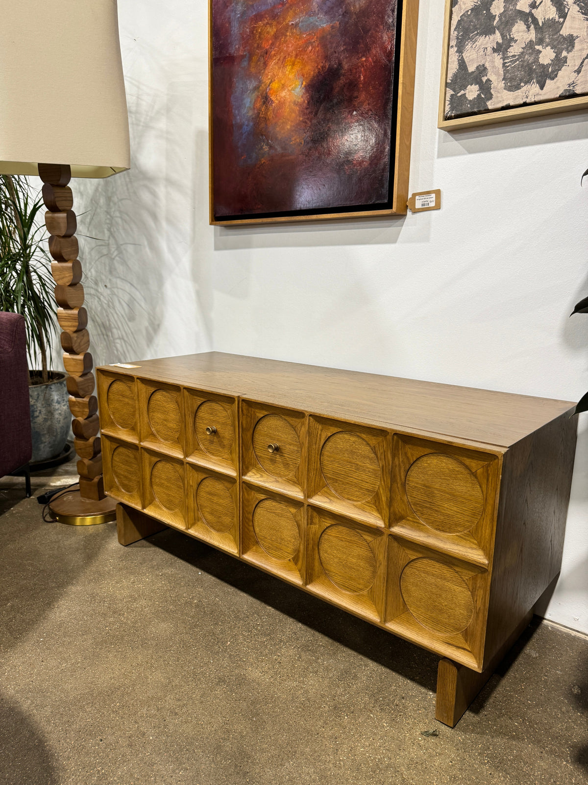 Marcel Media Unit - Medium Oak - Image 6