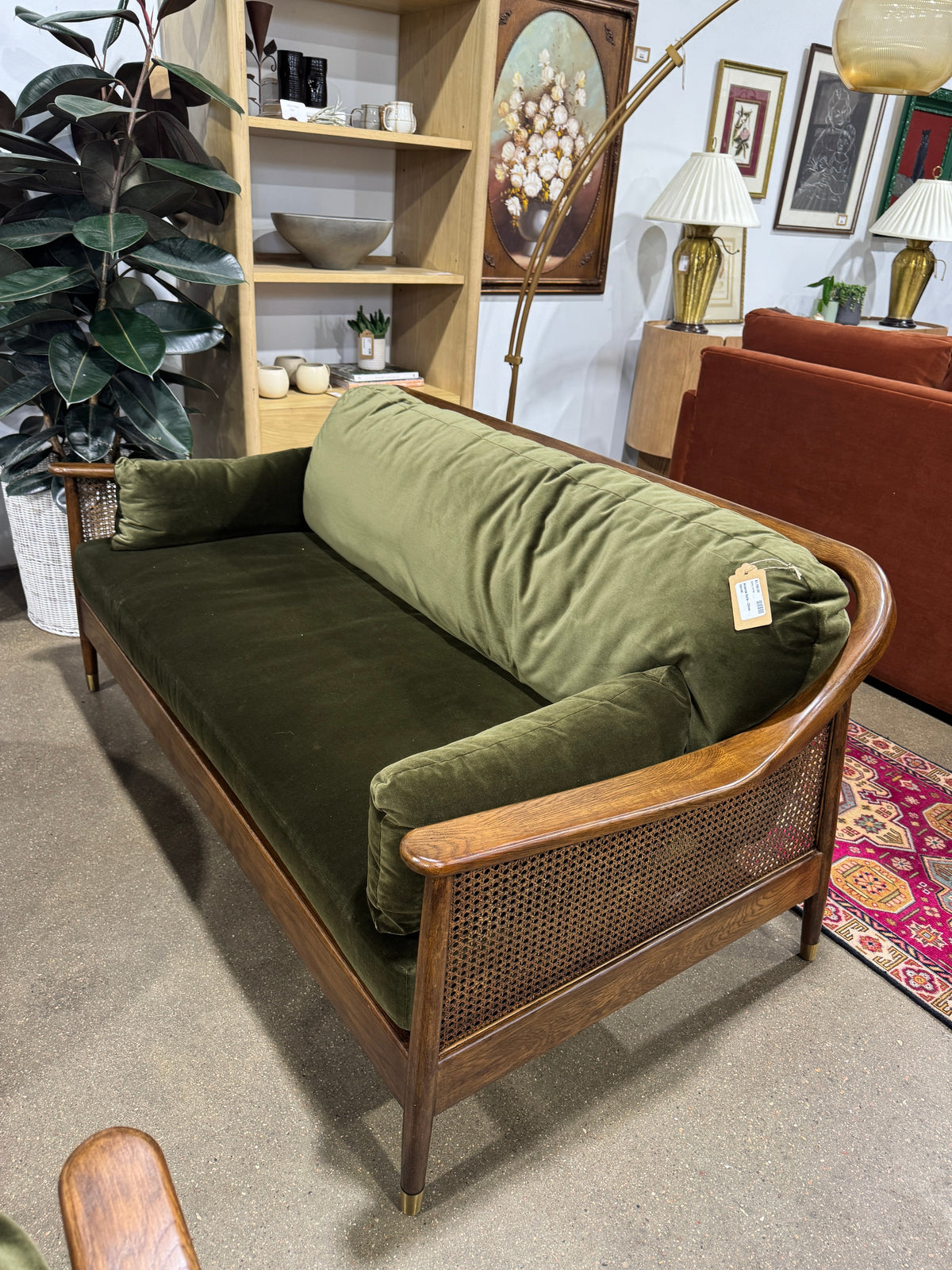 Atlanta Sofa - Olive Velvet - Image 3