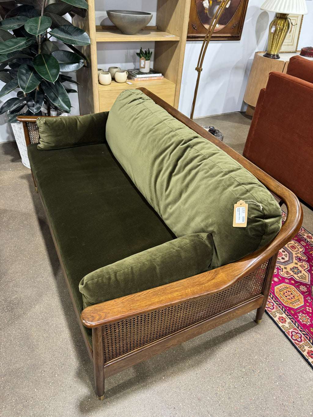 Atlanta Sofa - Olive Velvet - Image 4