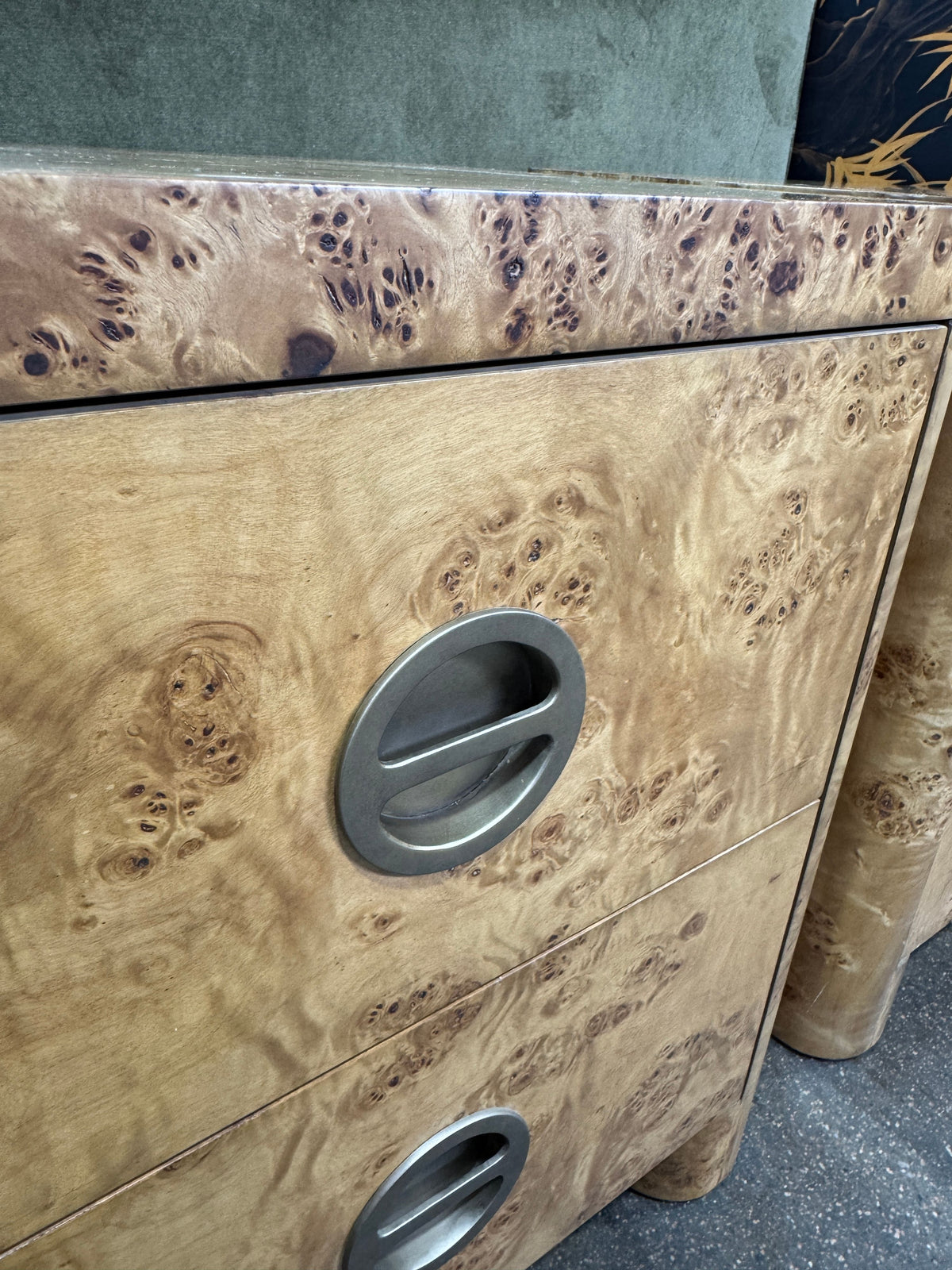 Warwick Bedside Table - Mappa Burl - Image 3