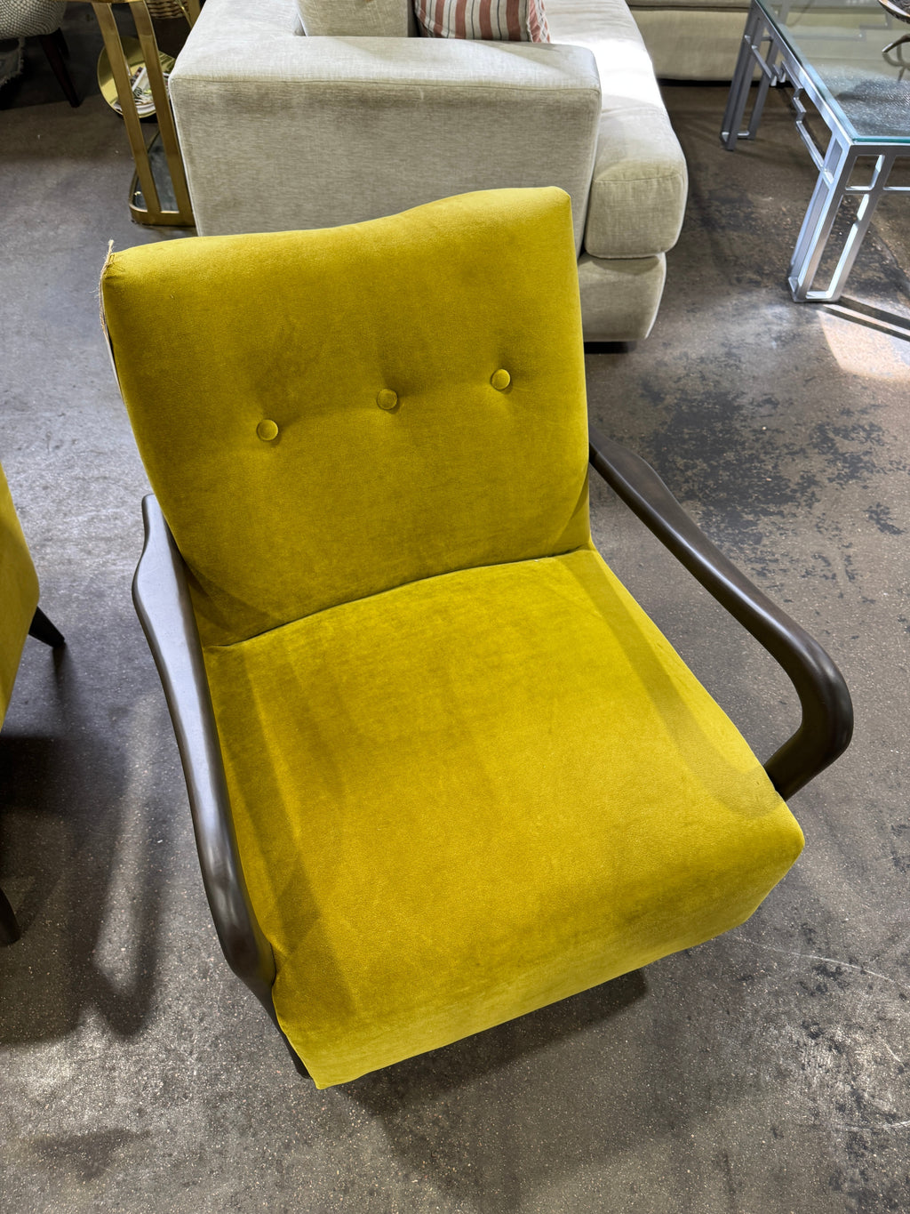 Holland Arm Chair - Honey Velvet - Image 3