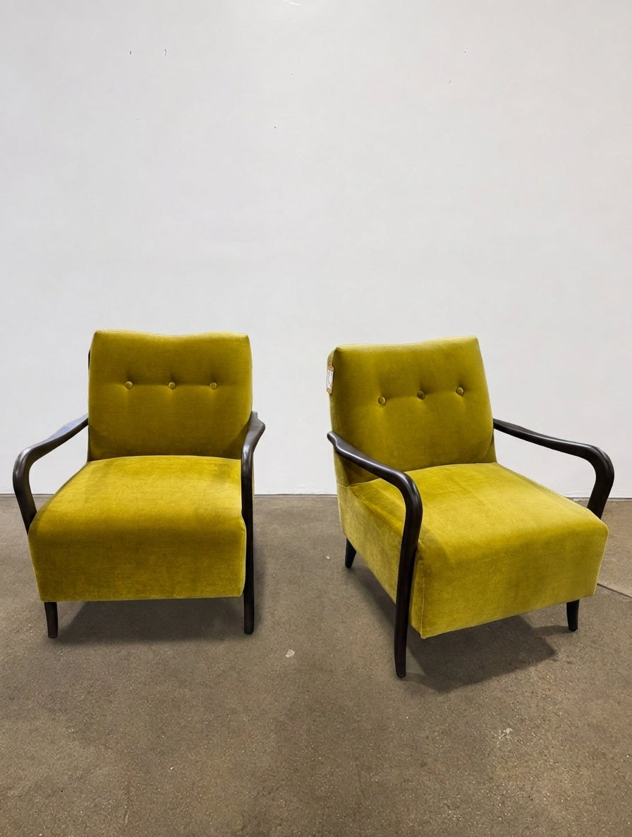 Holland Arm Chair - Honey Velvet - Image 1