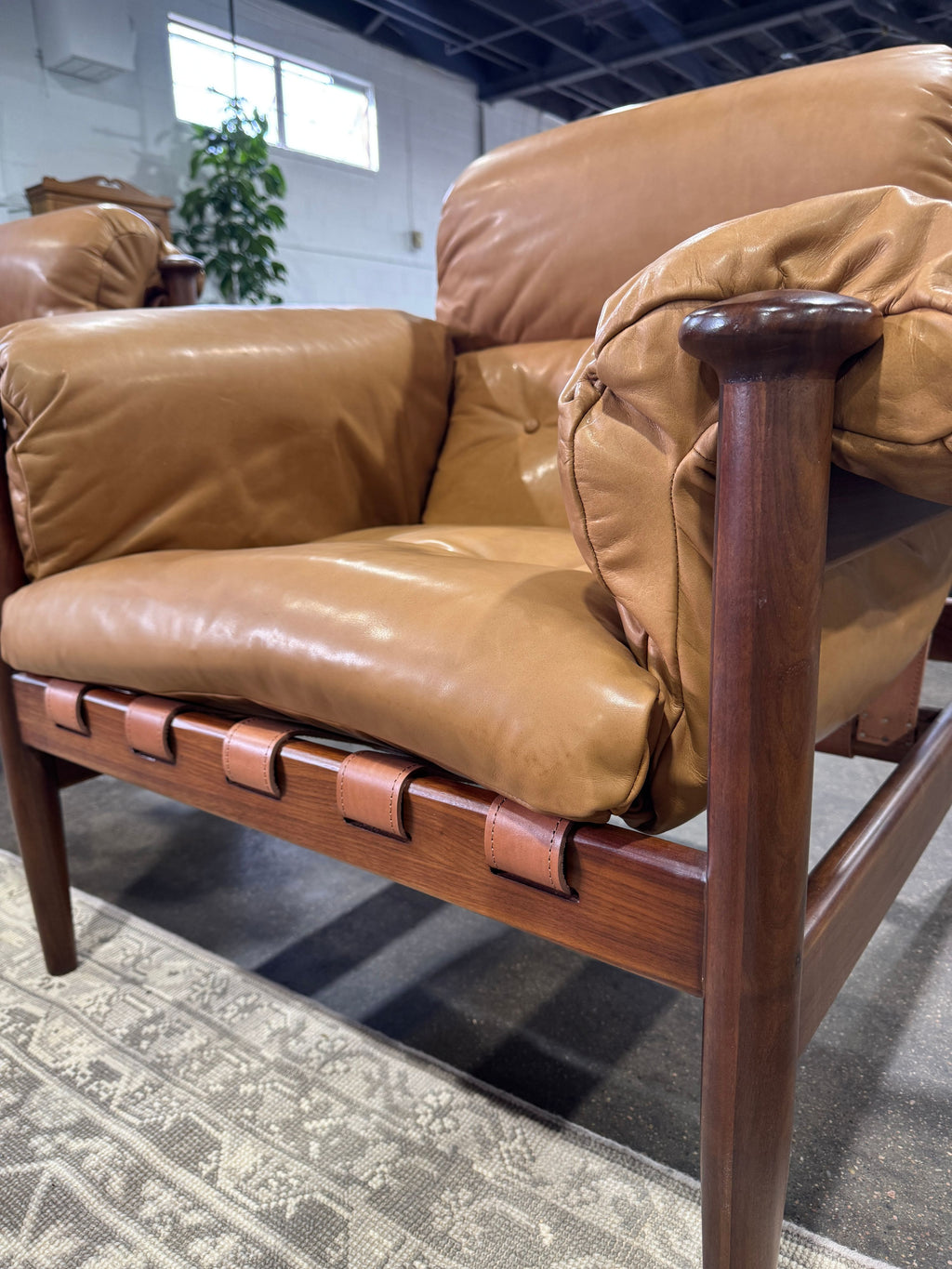Otis Armchair - Chesnut Leather - Image 6