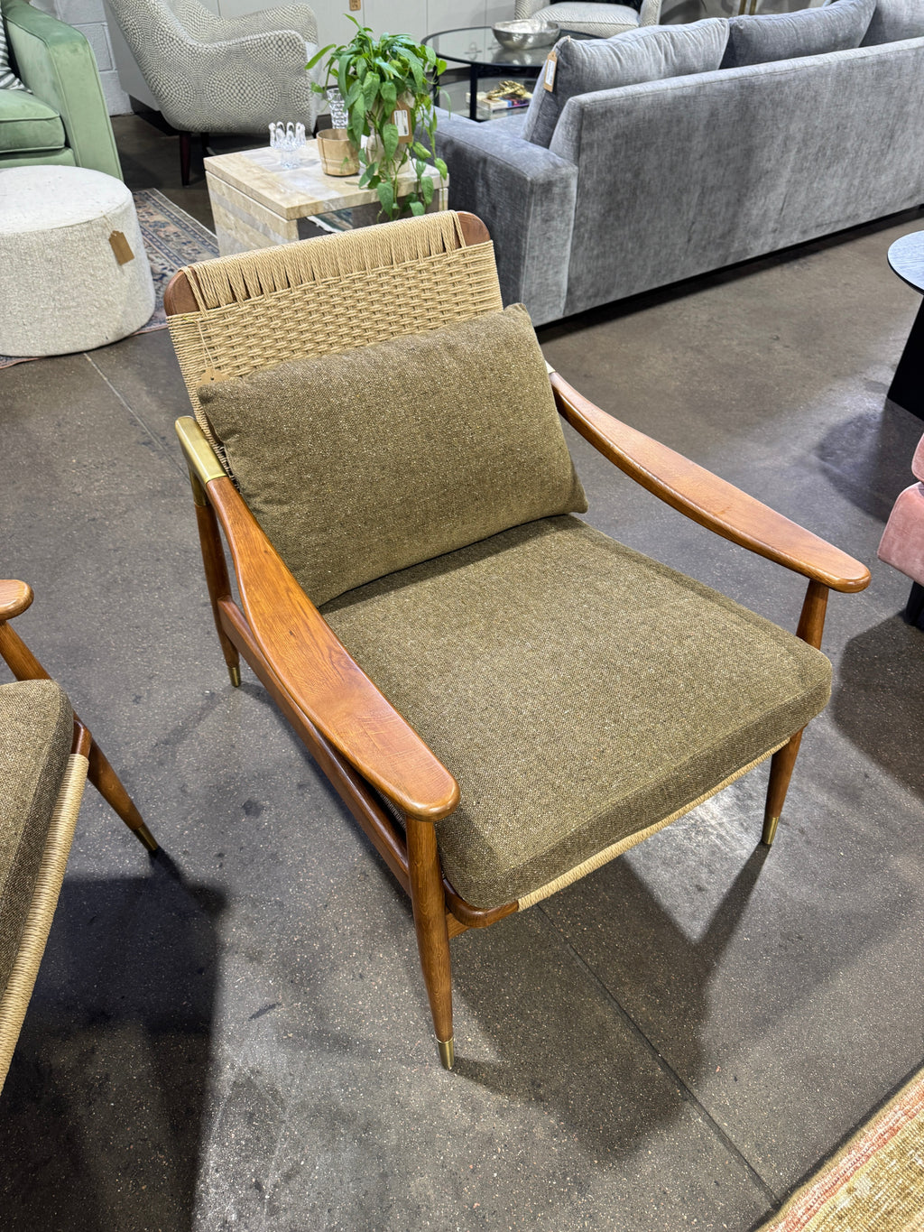 Jonas Armchair - Fleck Eco - Ochre - Image 4