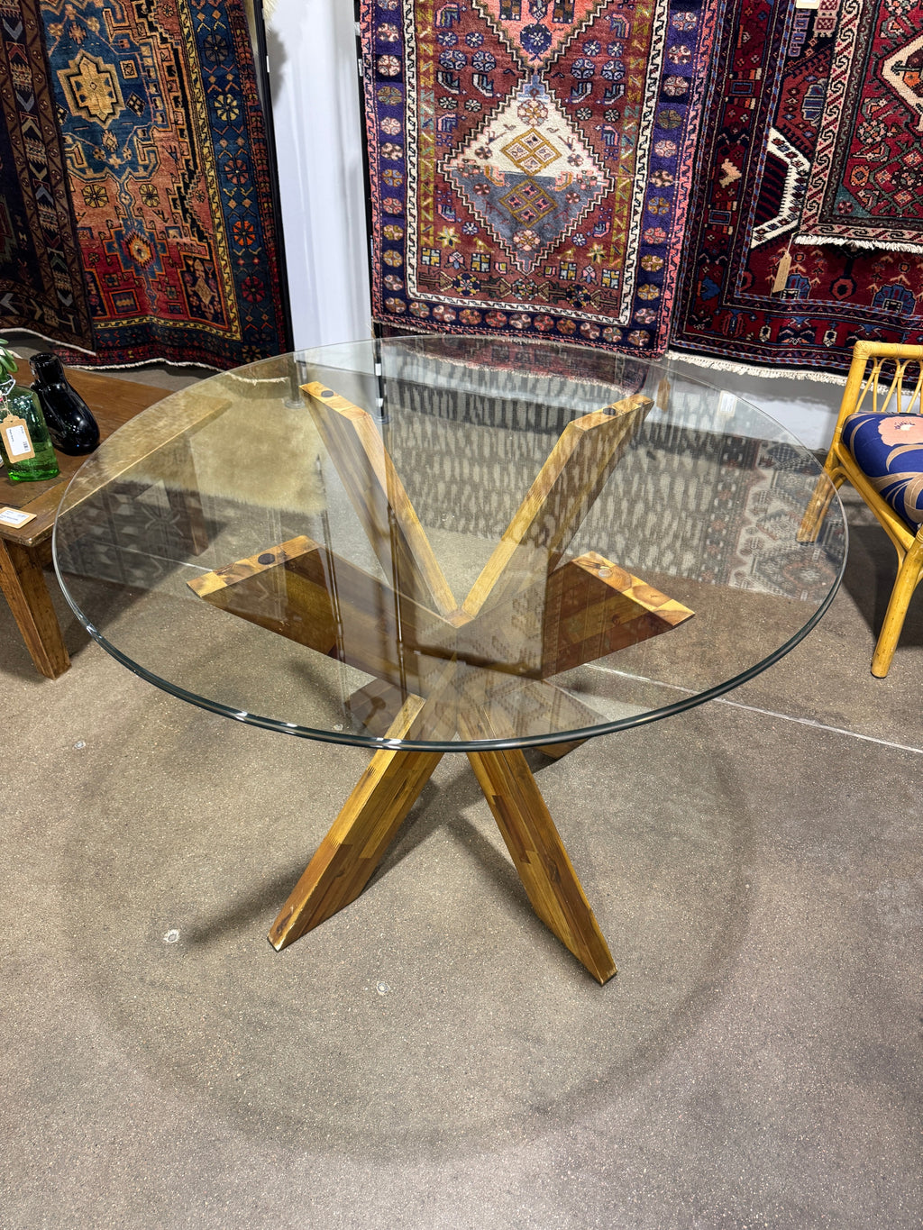 Starburst Glass Top Dining Table - Image 3
