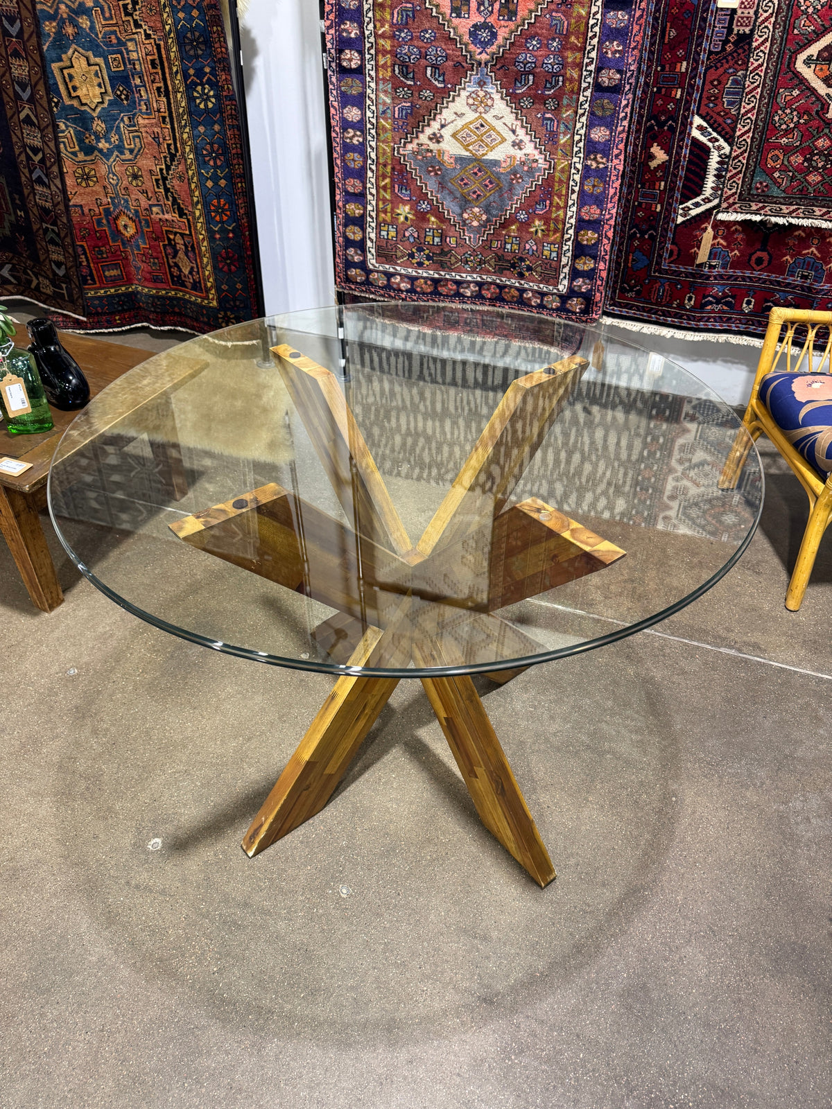 Starburst Glass Top Dining Table - Image 3