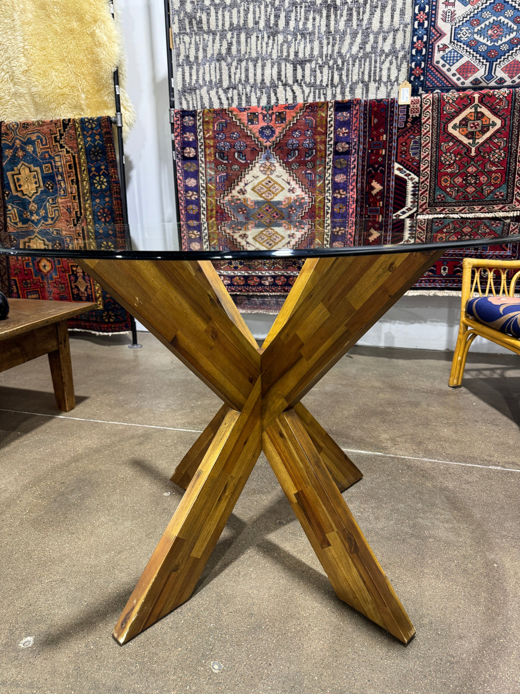 Starburst Glass Top Dining Table - Image 7
