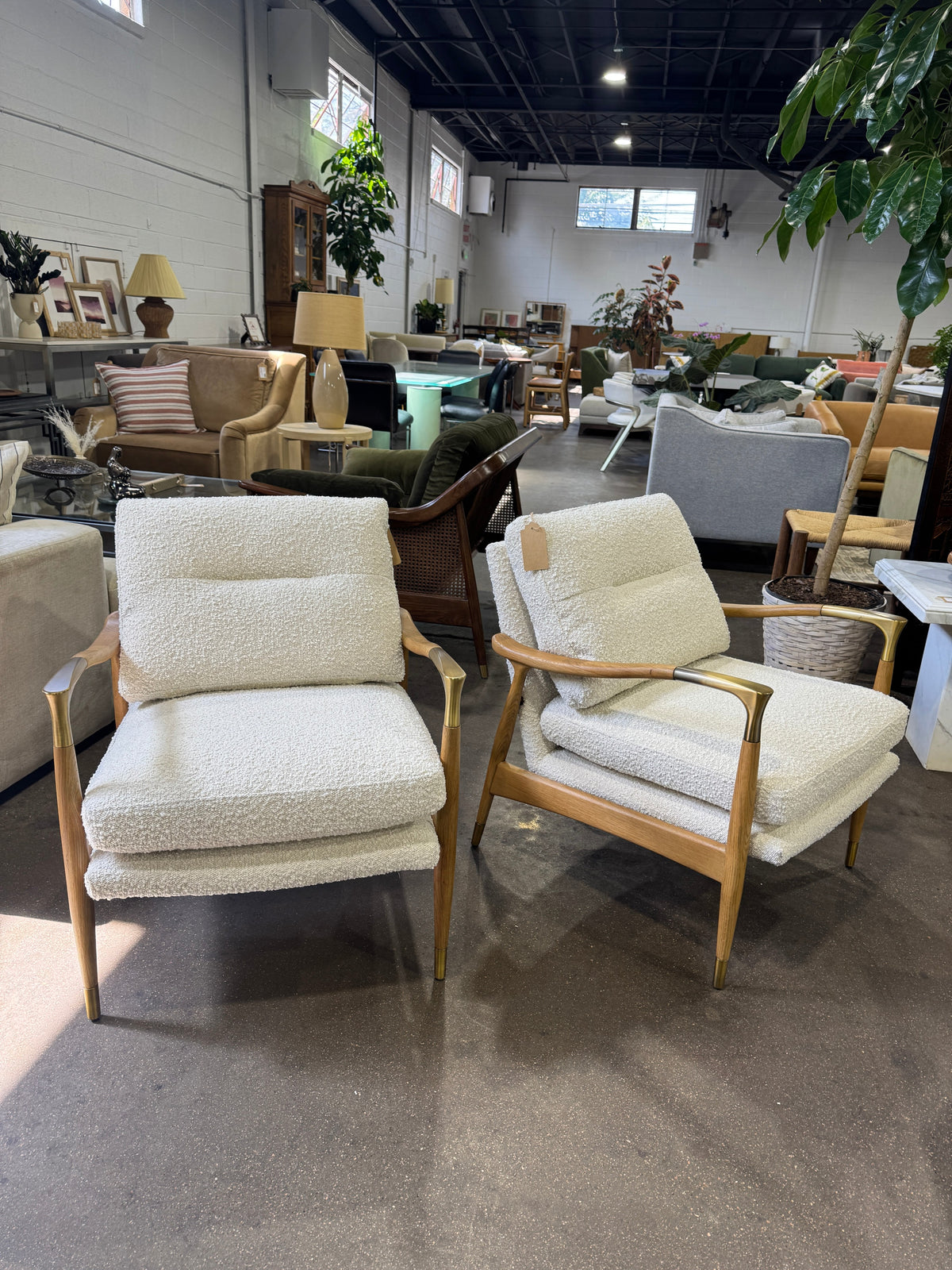 Theodore Arm Chair Boucle - Image 1