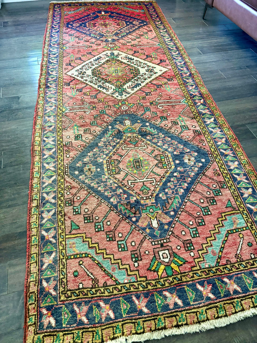 Golden Gal Rugs: Vintage Rug #265 - 10’3” x 3’9.5” - Image 4