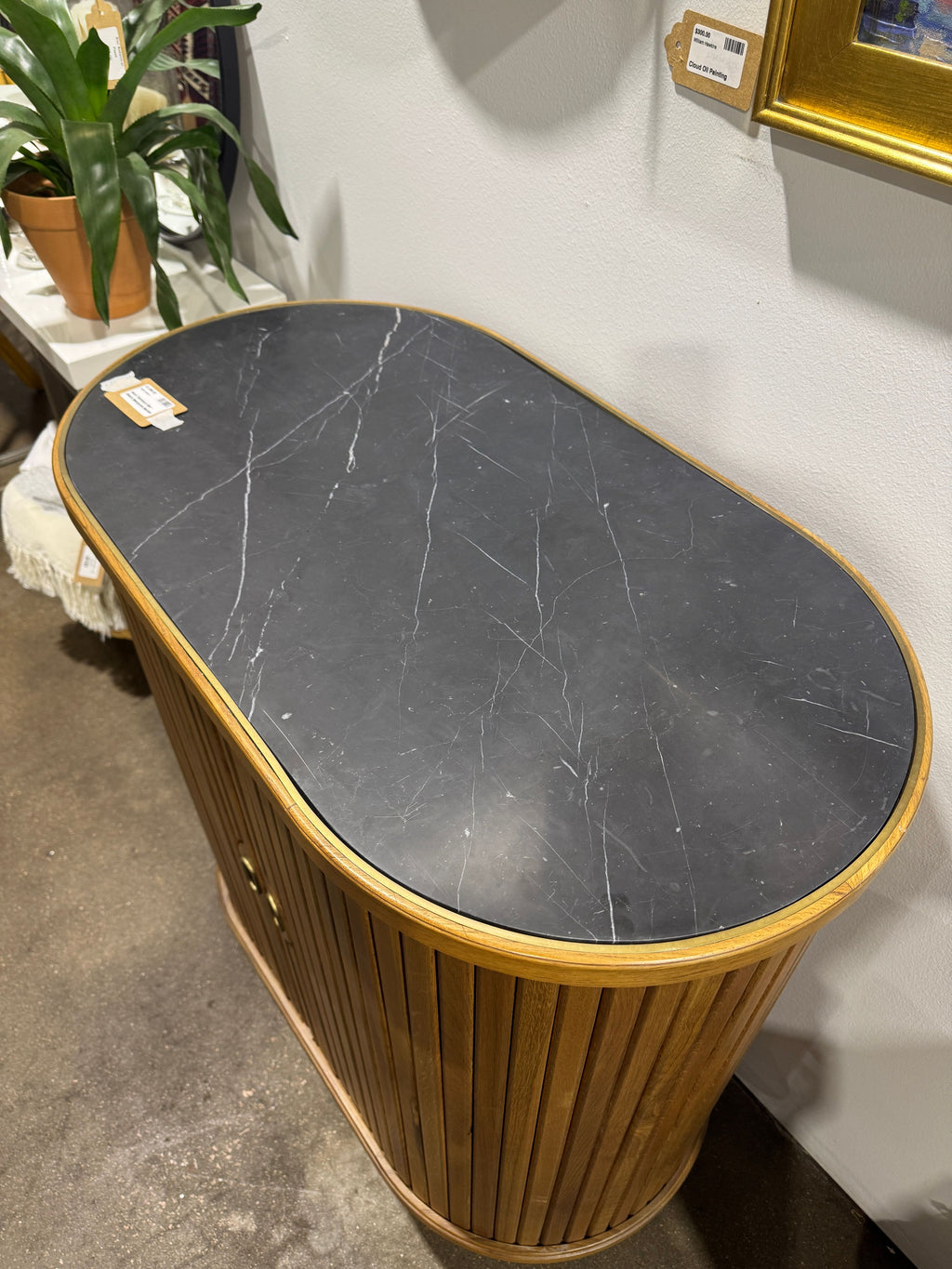 Nora Tambour Bar - Black Marquina Marble - Image 6