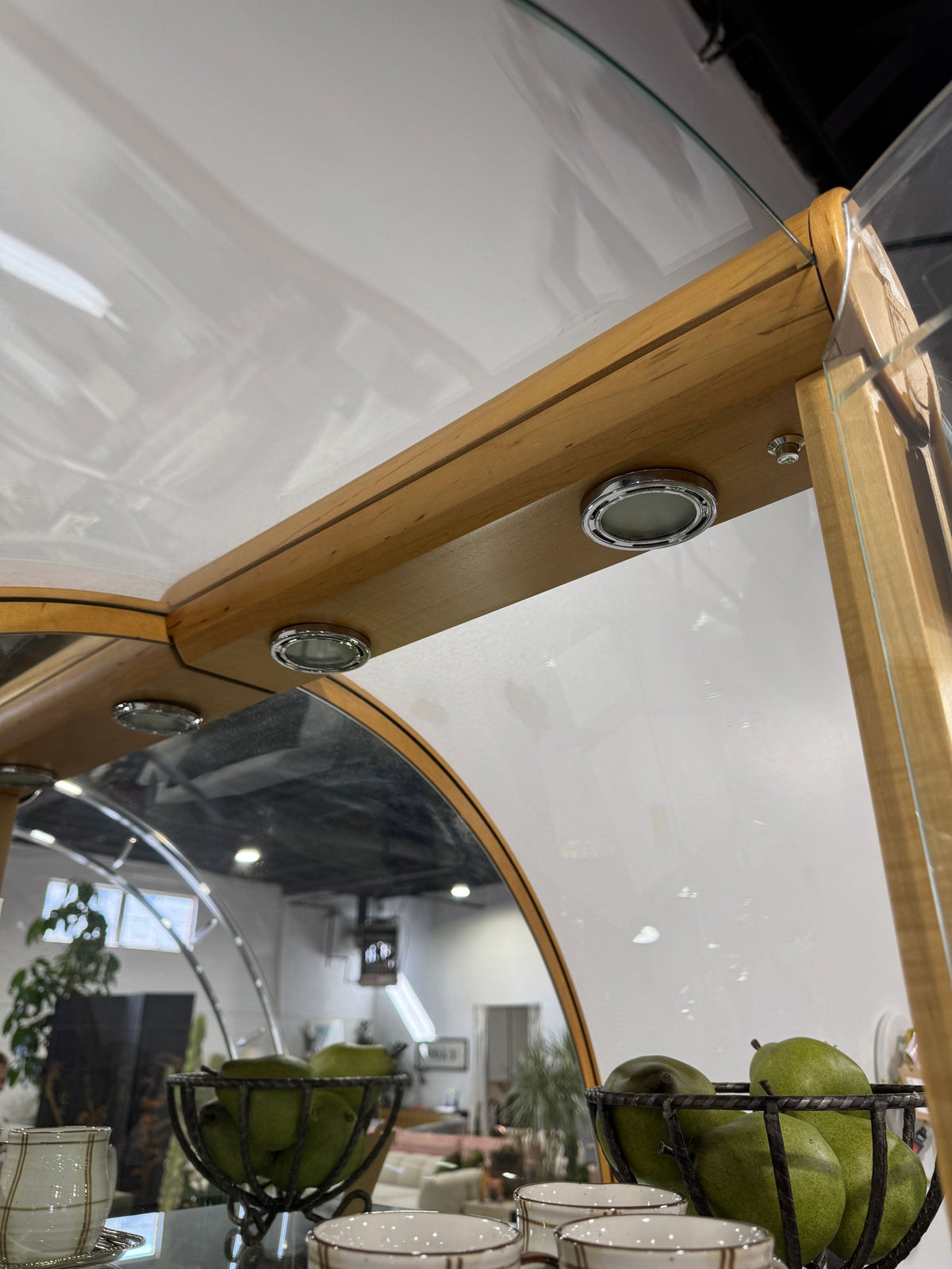 Arched Glass Curio Cabinet - Image 6