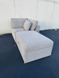 World Market Corner Seat + Storage Ottoman