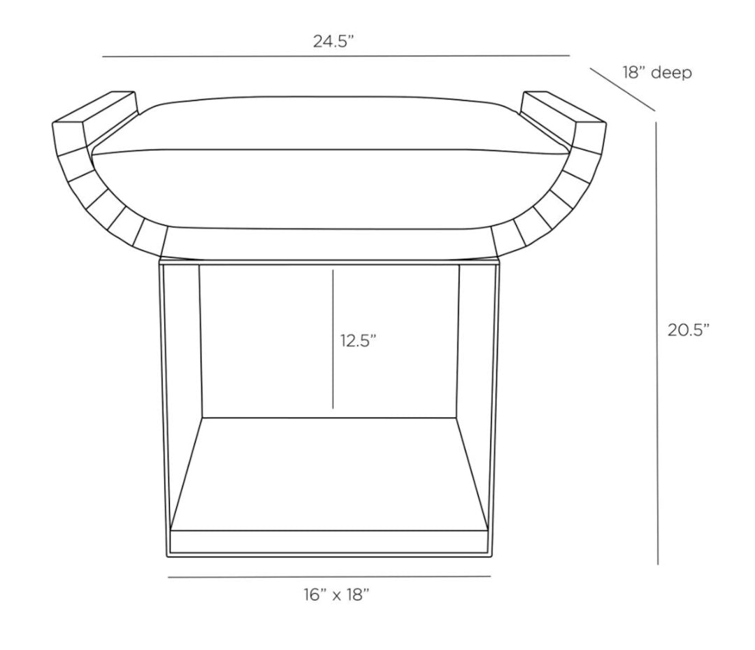 Arteriors Bookstack Stool