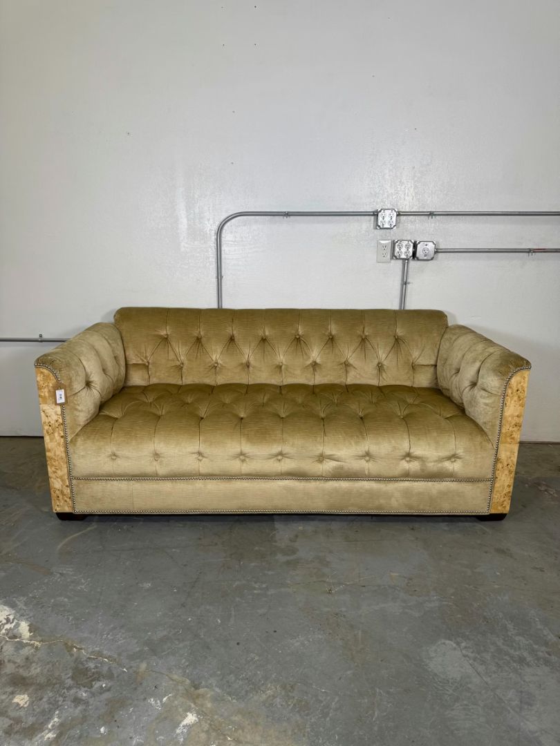 Vintage Custom Burlwood Sofa